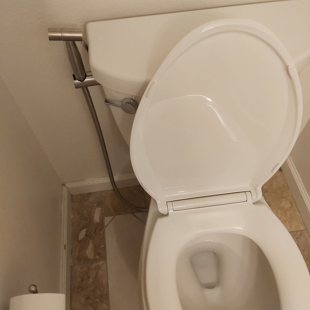 My new Kohler toilet & bidet hose.