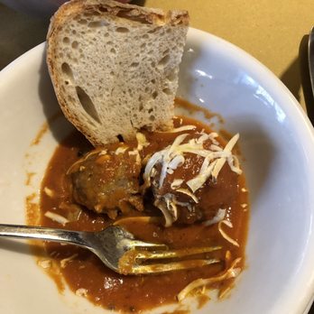 Pigneto Quarantuno - This is one of their meatballs dish with cheese and tomato sauce. We used the bread to soak up the sauce. Yummy!!! - Italian Near Me - Rome, RM Pigneto Quarantuno - This is one of their meatballs dish with cheese and tomato sauce. We used the bread to soak up the sauce. Yummy!!! - Italian Near Me - Rome, RM