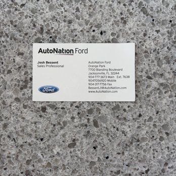 AutoNation Lincoln Orange Park - Josh Bessent business card. - Car Dealers Near Me - Jacksonville, Florida AutoNation Lincoln Orange Park - Josh Bessent business card. - Car Dealers Near Me - Jacksonville, Florida