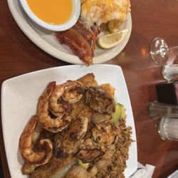 Texas Seafood & Steakhouse - Lobster tail,grilled Grilled 5 Shrimp, 5 Oyster and 5 Scallops