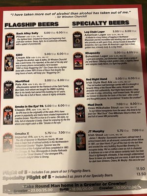 Menu photo 6 Round Man Brewing Co Spooner, WI