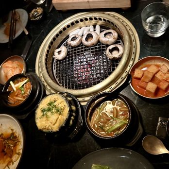 COTE Miami - Mushrooms and rice cakes in the Butcher's Feast. - Korean Near Me - Miami, Florida