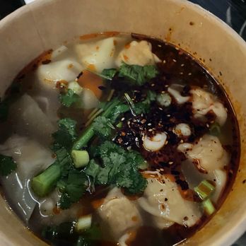 Qin West Noodle - Spicy Wonton Soup(15pc) 红油抄手 - Chinese Near Me - San Diego, California Qin West Noodle - Spicy Wonton Soup(15pc) 红油抄手 - Chinese Near Me - San Diego, California