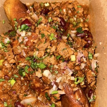 Eris Food - We did a take out to try the 3rd special of the night (Chili dog), - Vegan Near Me - Oceanside, California Eris Food - We did a take out to try the 3rd special of the night (Chili dog), - Vegan Near Me - Oceanside, California