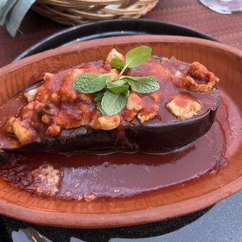 Flying Carpet Turkish Cafe - Baked chicken eggplant - Turkish Near Me - Fort Worth, Texas Flying Carpet Turkish Cafe - Baked chicken eggplant - Turkish Near Me - Fort Worth, Texas