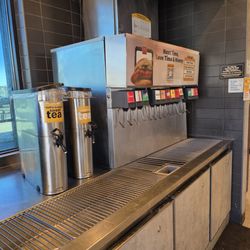 McDonald's - Soda is poured by staff so this is just decor.