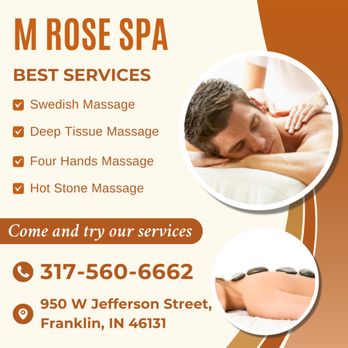 M Rose Spa - Check out our services and benefits - Massage Near Me - Franklin, Indiana