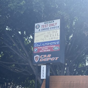 Vista Test Only Center - Signage - Smog Check Stations Near Me - Pasadena, California Vista Test Only Center - Signage - Smog Check Stations Near Me - Pasadena, California
