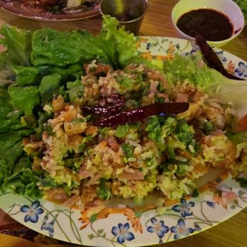 Ma Der Lao Kitchen - Crispy rice salad - Laotian Near Me - Oklahoma City, Oklahoma Ma Der Lao Kitchen - Crispy rice salad - Laotian Near Me - Oklahoma City, Oklahoma
