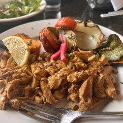 Lebanese Grill - Chicken swarma and Grilled Veggies Side