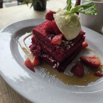 Green Eggs Café - The kids size red velvet pancakes - Breakfast & Brunch Near Me - Philadelphia, Pennsylvania Green Eggs Café - The kids size red velvet pancakes - Breakfast & Brunch Near Me - Philadelphia, Pennsylvania