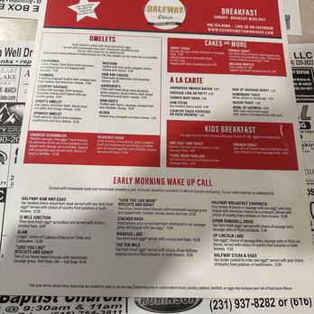 Halfway Diner - Menu - Breakfast & Brunch Near Me - Rockford, Michigan