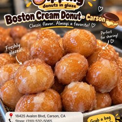 Boston Cream Donut - Donut Hole
