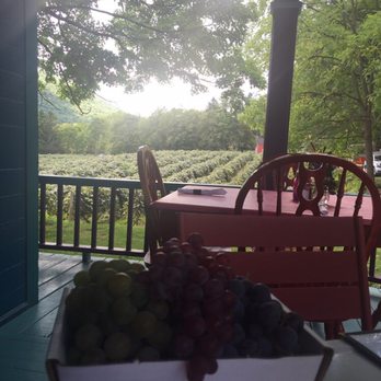 Roots Cafe - view from the patio - New American Near Me - Naples, New York