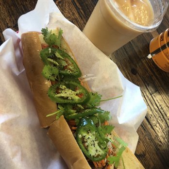 Cafe Aroma - Chinese BBQ Pork Sandwich - Coffee & Tea Near Me - Manteca, California