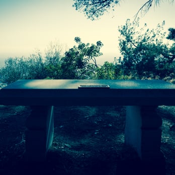 Henninger Flats Campground - Cool stone bench at the top! - Hiking Near Me - Altadena, California Henninger Flats Campground - Cool stone bench at the top! - Hiking Near Me - Altadena, California