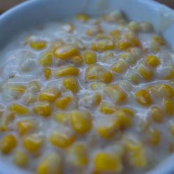 So So Fed - coconut creamed corn / salee