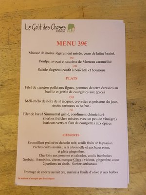 Menu photo 1 Le Goût des Choses Marseille, 13 Menu photo 1 Le Goût des Choses Marseille, 13