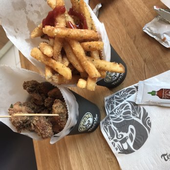 Teas'n You - Mild chicken and fries- love the packets of Sriracha! - Bubble Tea Near Me - Vienna, Virginia Teas'n You - Mild chicken and fries- love the packets of Sriracha! - Bubble Tea Near Me - Vienna, Virginia
