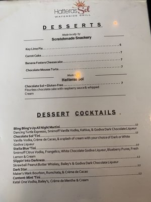 Menu photo 2 Hatteras Sol Waterside Grill Hatteras, NC Menu photo 2 Hatteras Sol Waterside Grill Hatteras, NC
