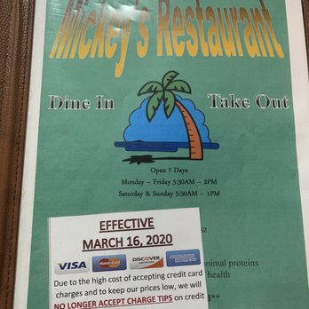 Mickeys Restaurant - Menu - Breakfast & Brunch Near Me - Fort Pierce, Florida
