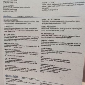 La Calle Doce - Regular menu May 2024 - Seafood Near Me - Lancaster, Texas