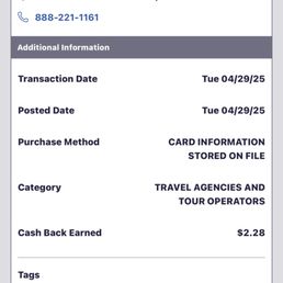 The $228.42 bill for Sands which was not refunded The $228.42 bill for Sands which was not refunded