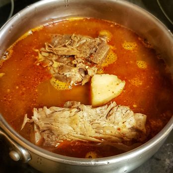 Matjip - Heating up the Gamjatang at home - Korean Near Me - Dollard-des-Ormeaux, Quebec
