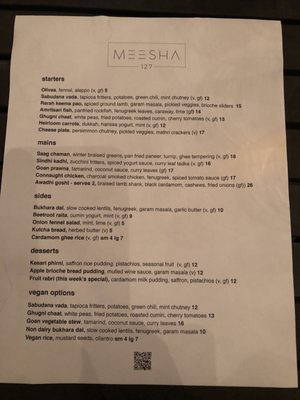 Menu photo 4 Meesha Seattle, WA Menu photo 4 Meesha Seattle, WA