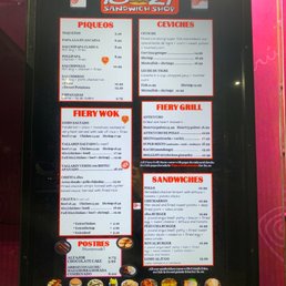 Updated Menu at our favorite Peruvian spot Updated Menu at our favorite Peruvian spot