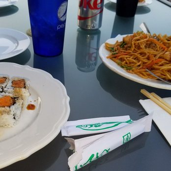 Sakura Sushi Bistro - Spicy salmon roll and house special spicy lo mein. - Japanese Near Me - Lake George, New York Sakura Sushi Bistro - Spicy salmon roll and house special spicy lo mein. - Japanese Near Me - Lake George, New York