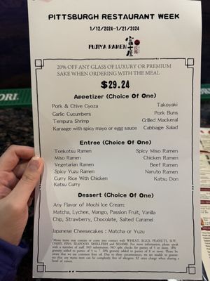 Menu photo 5 Fujiya Ramen Pittsburgh, PA