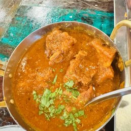 Avakai goat curry - so flavorful and fall off the bone meat! The heat was there but doesn't overwhelm the delicious flavor