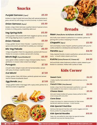 Menu photo 4 Sri Krishna Round Rock, TX