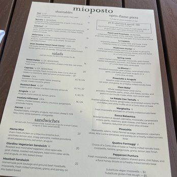 Mioposto - Menu - Italian Near Me - Seattle, Washington Mioposto - Menu - Italian Near Me - Seattle, Washington