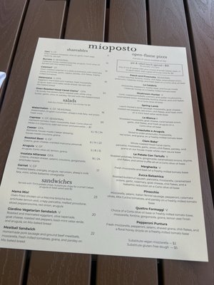 Menu photo 5 Mioposto Seattle, WA Menu photo 5 Mioposto Seattle, WA