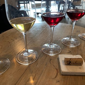 Coterie Winery - Grenache blanc | Reserve cuvée blanc | Pinot Noir x2 | Syrah - Wineries Near Me - San Jose, California