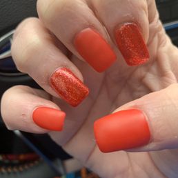 My holiday matte nails My holiday matte nails