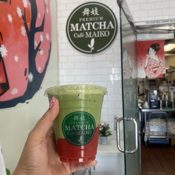 Matcha Cafe Maiko - Iced Strawberry Matcha Latte - Ice Cream & Frozen Yogurt Near Me - Rowland Heights, California