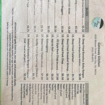 Gateway Kitchen - Menu - Filipino Near Me - Daly City, California Gateway Kitchen - Menu - Filipino Near Me - Daly City, California