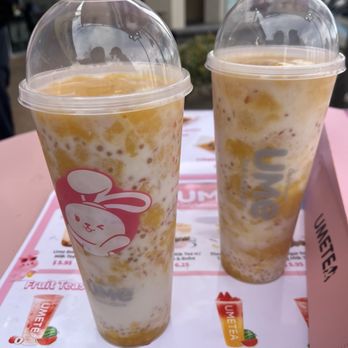 Ume Tea - Coco mango jasmine bloom - Bubble Tea Near Me - Fremont, California Ume Tea - Coco mango jasmine bloom - Bubble Tea Near Me - Fremont, California