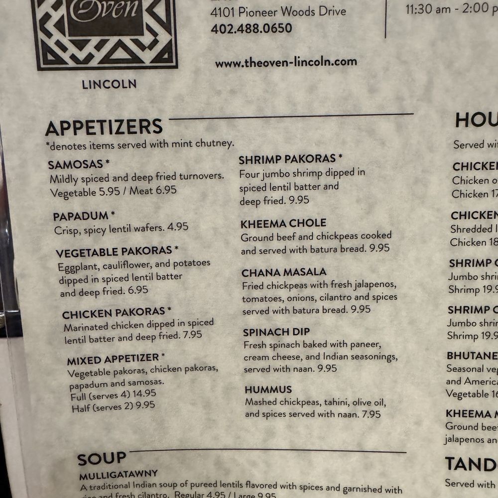 The Oven - Indian Near Me - Lincoln, Nebraska