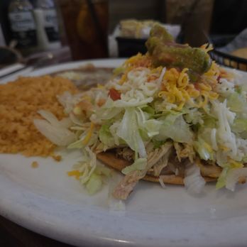 Taqueria Tepatitlan - Tostada with rice and beans - Mexican Near Me - Ventura, California Taqueria Tepatitlan - Tostada with rice and beans - Mexican Near Me - Ventura, California