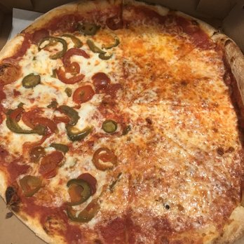 Capri Pizza - Cheese Pizza 1/2 Hot Peppers - Pizza Near Me - Kenilworth, New Jersey