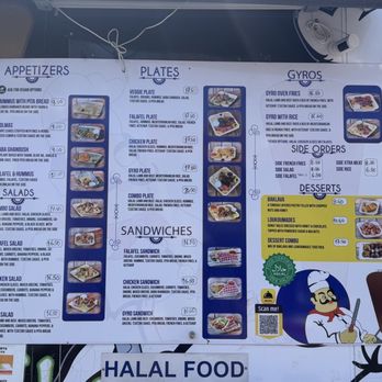 Gyros on Wheels - Menu - Food Trucks Near Me - San Francisco, California