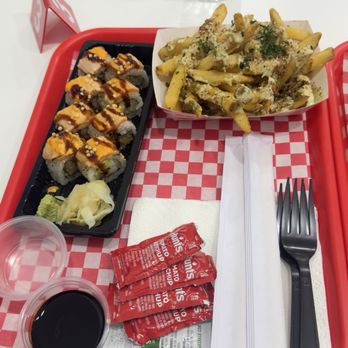 Doda - Doda Fries + Seared Salmon Roll (8 pcs) - Burgers Near Me - Dallas, Texas