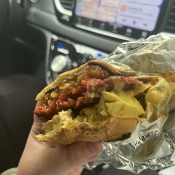 Kasama - Breakfast sandwich with sausage and Hashbrown - Filipino Near Me - Chicago, Illinois Kasama - Breakfast sandwich with sausage and Hashbrown - Filipino Near Me - Chicago, Illinois
