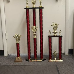 H & J Trophies - 1,2, & 3 column trophies.