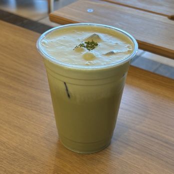 Project Bloom Coffee - Bloom Matcha Latte (with butterscotch cream top) - Coffee & Tea Near Me - Los Angeles, California