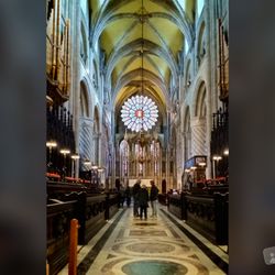 Durham Cathedral - Rose window interior